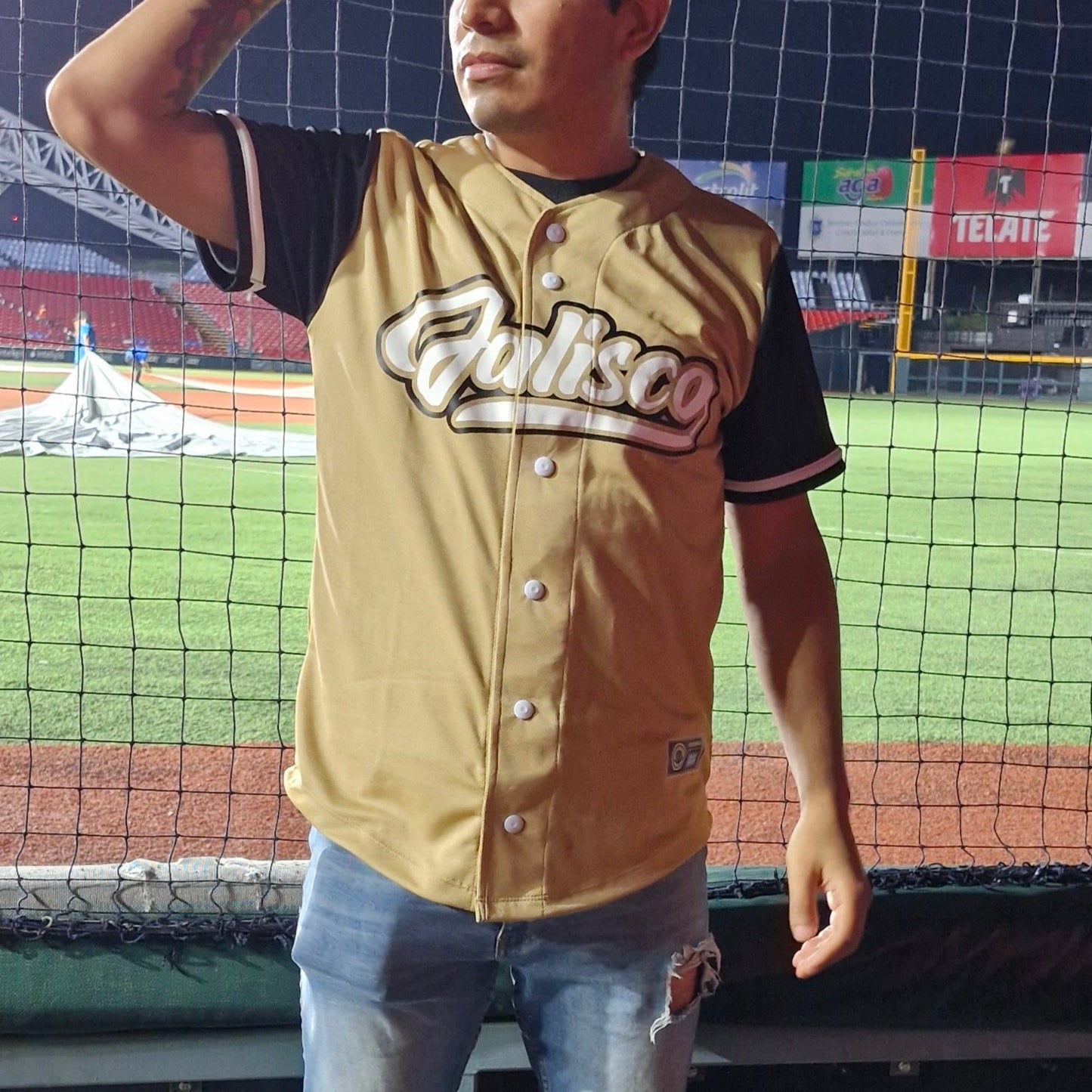 JERSEY BEISBOL DORADO CHARROS