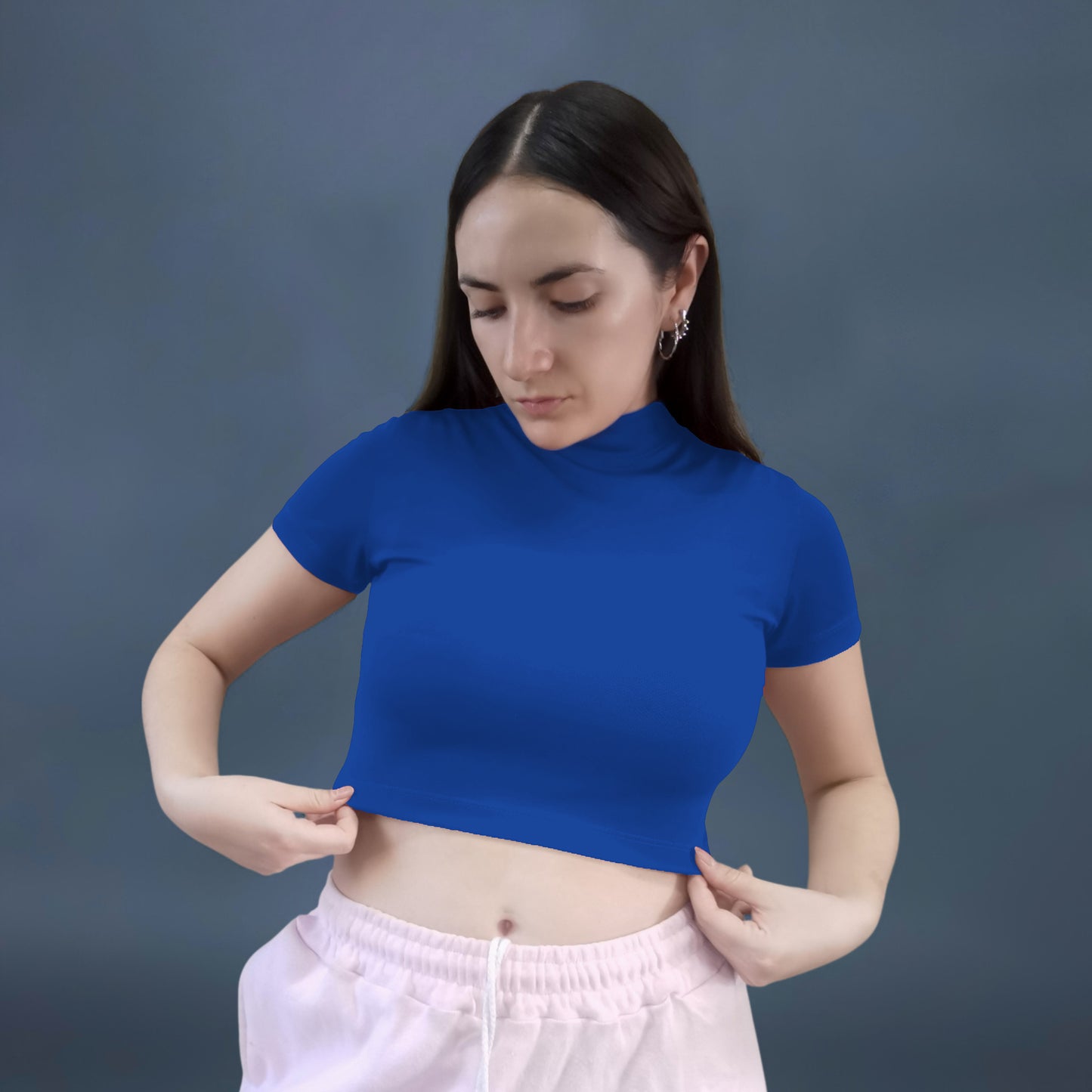 CROP TOP AZUL