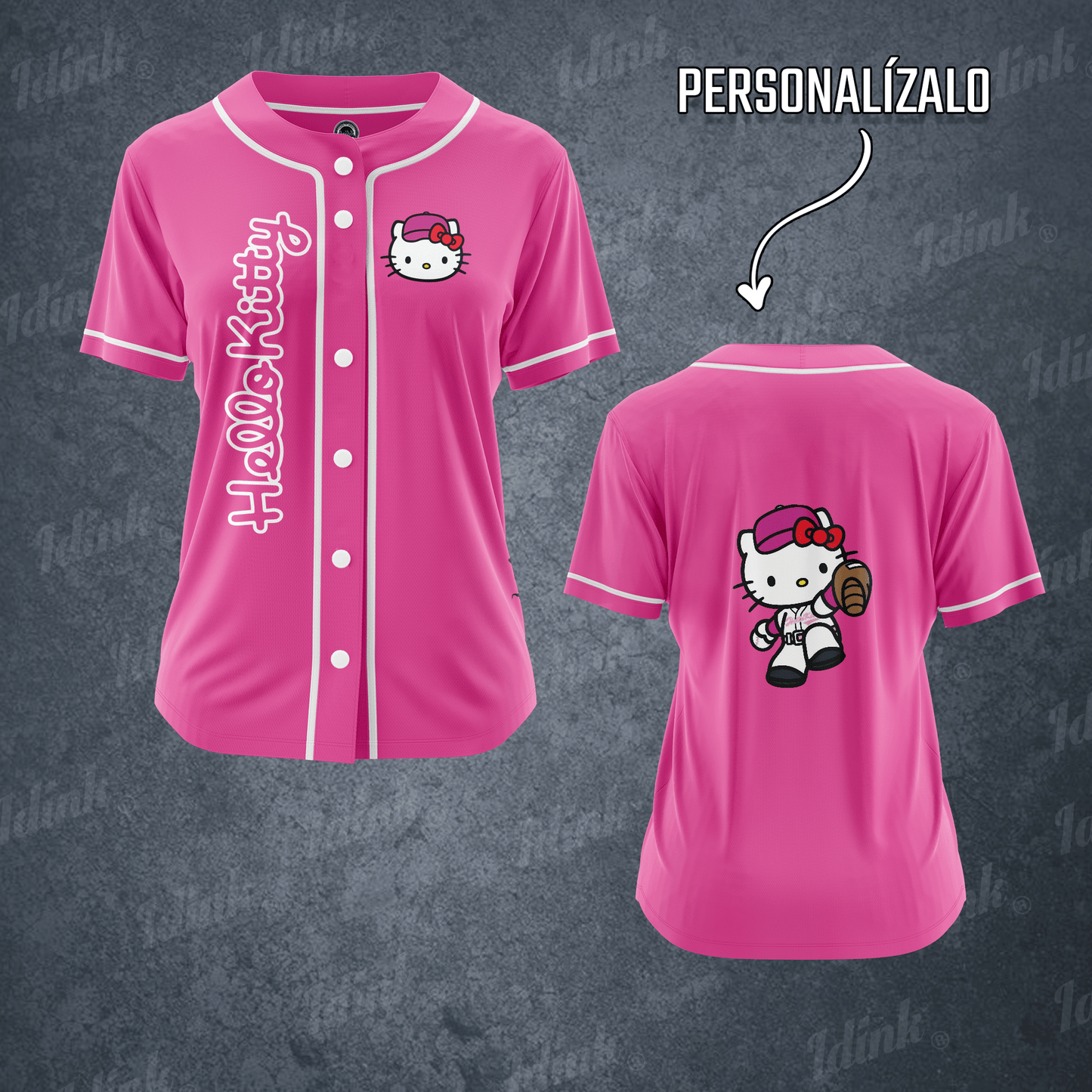 JERSEY BEISBOL HELLO KITTY SANRIO PERSONALIZABLE