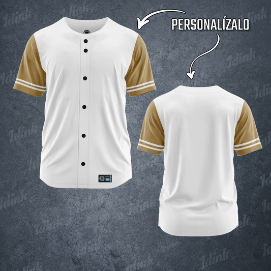 jersey beisbol hombre blanco personalizable