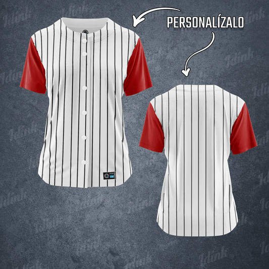 jersey beisbol rayado mujer