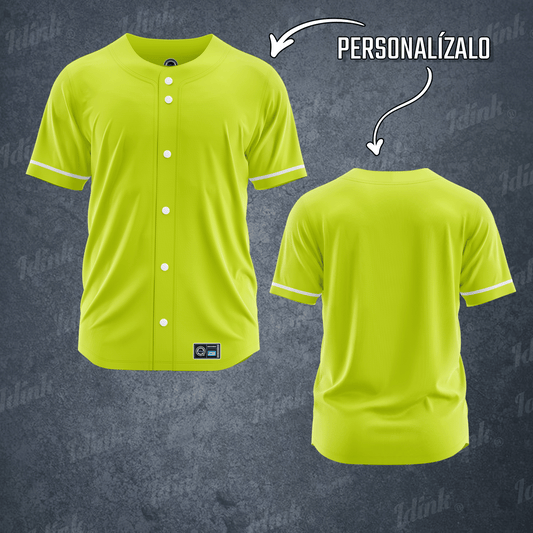 Jersey beisbol neon fosforescente