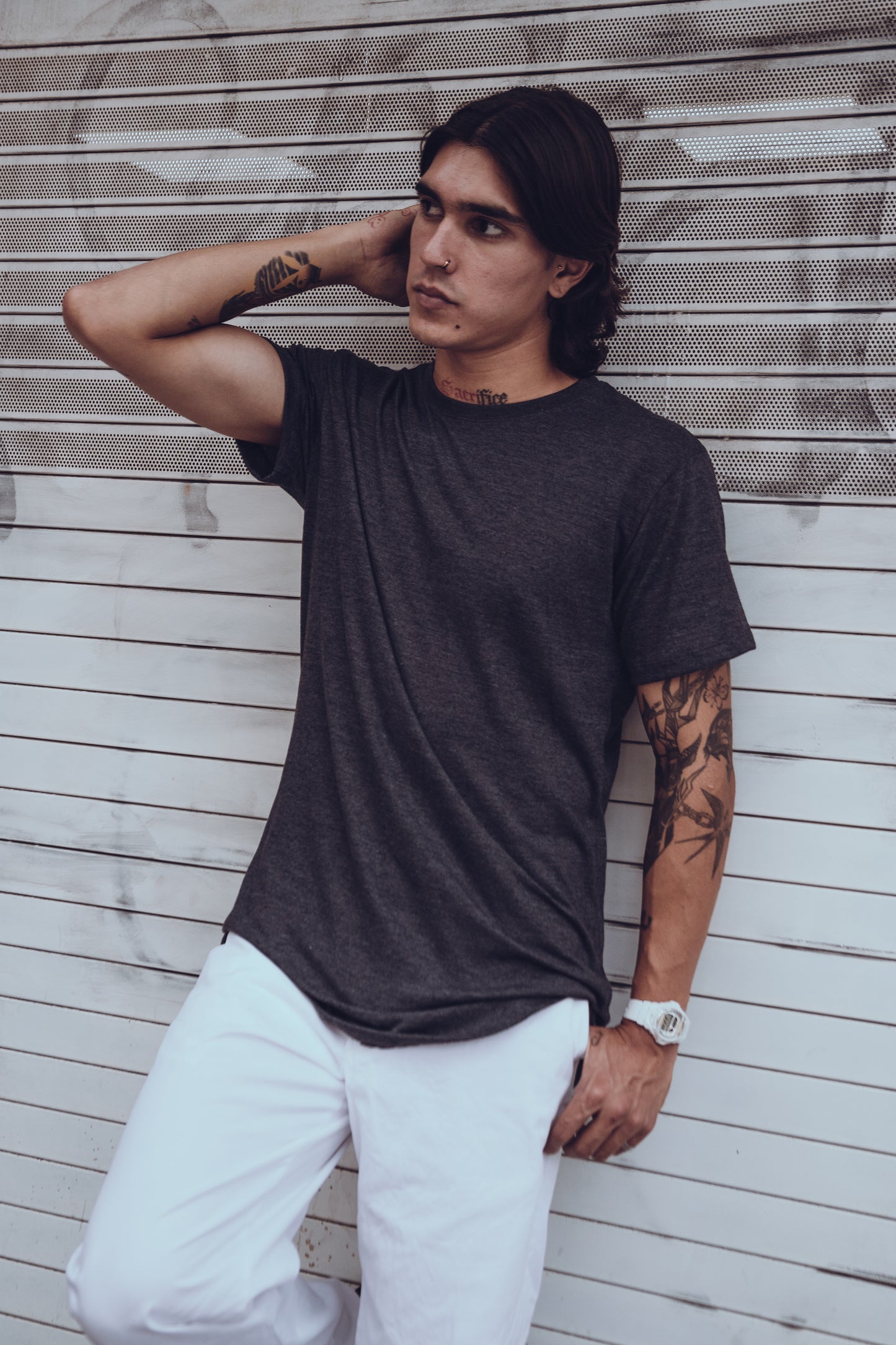 playera basica hombre