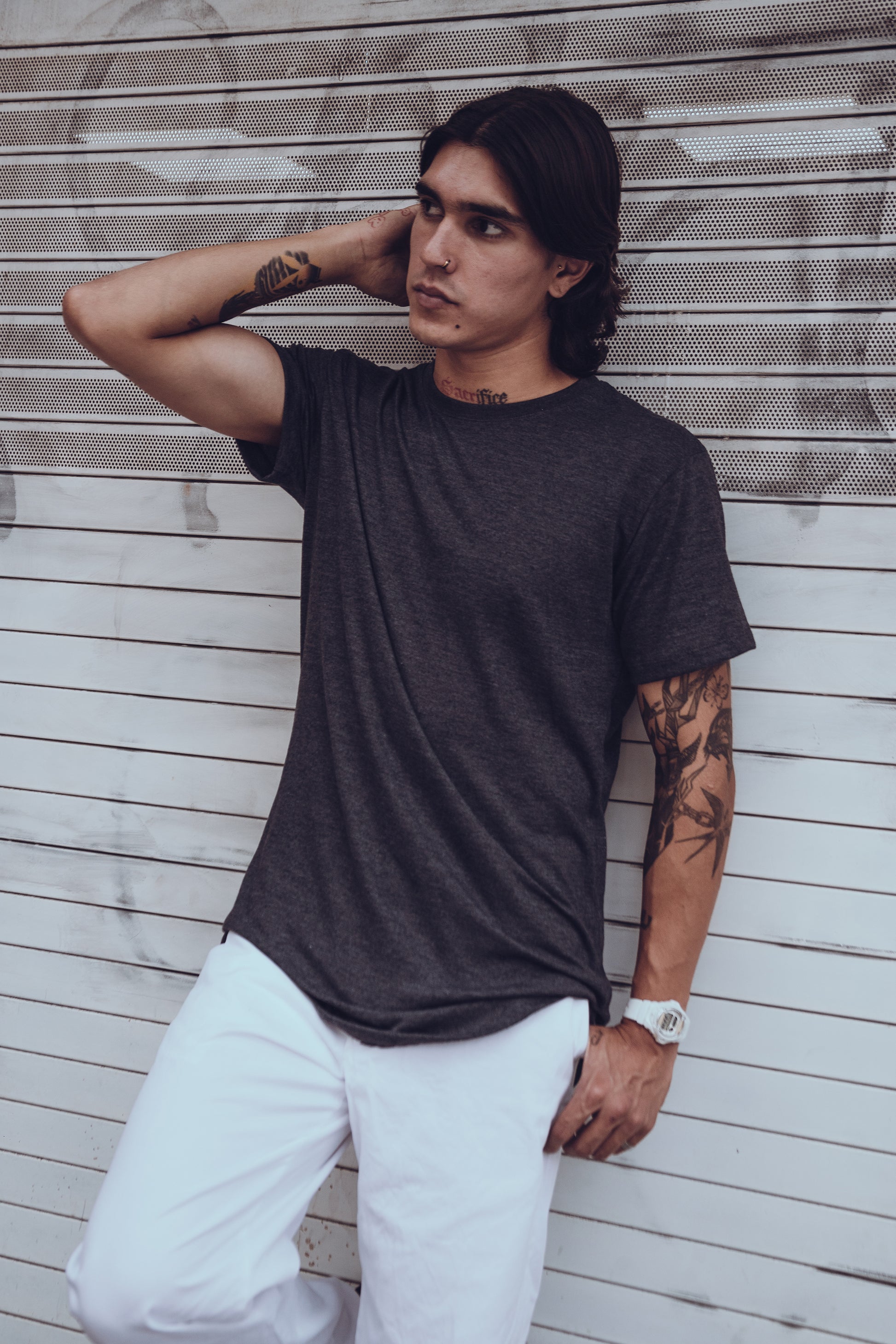 playera basica hombre