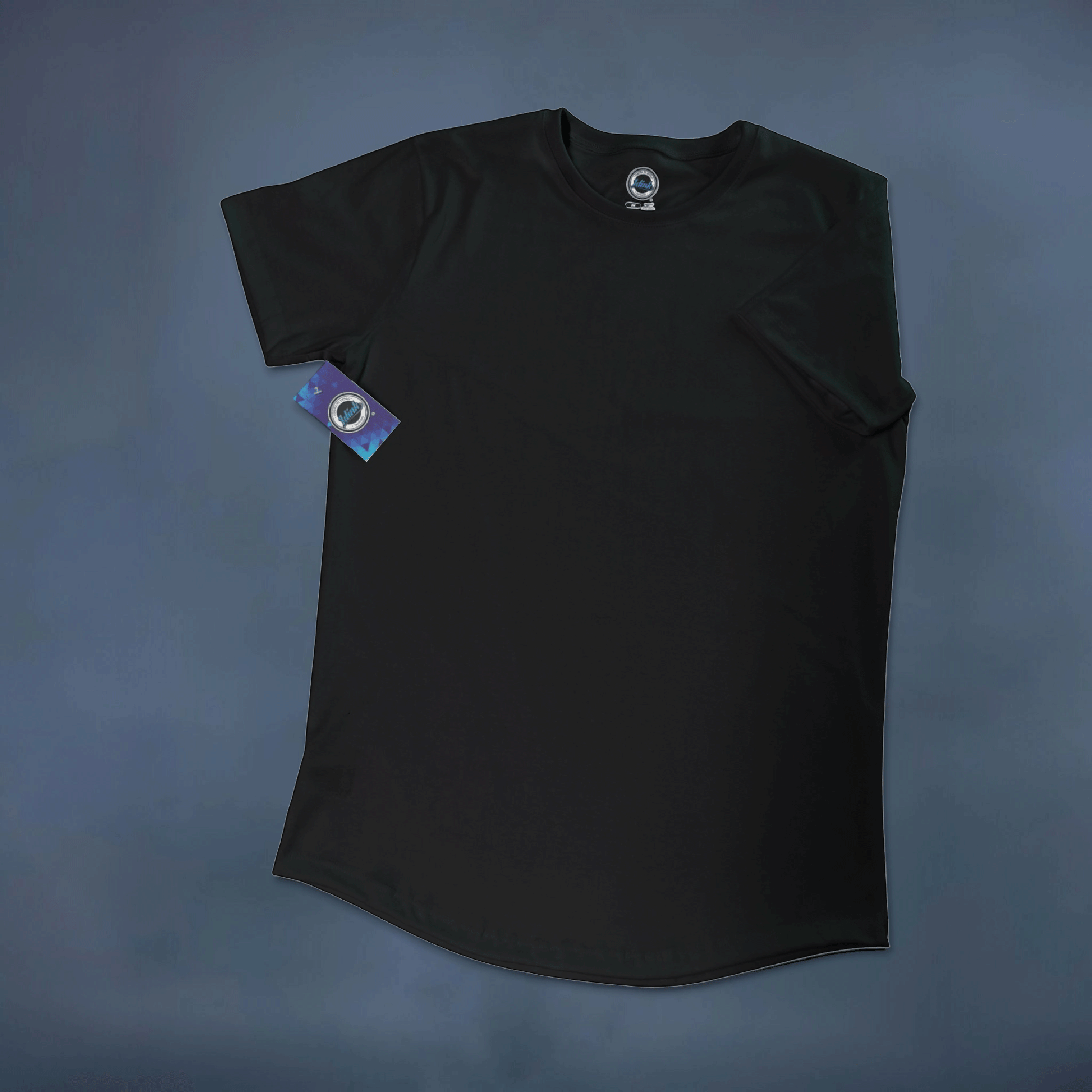 playera manga corta negra hombre