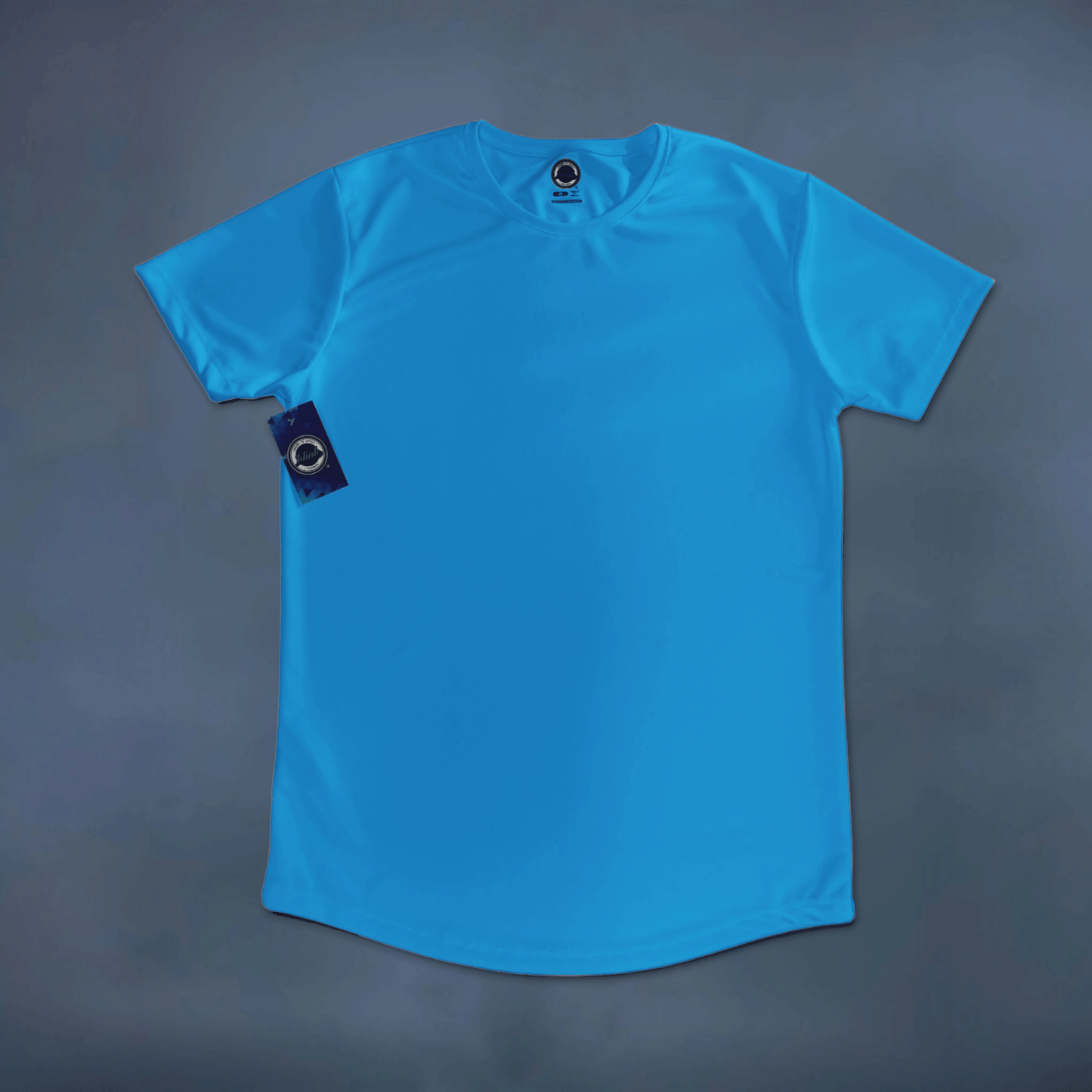 playera deportiva azul