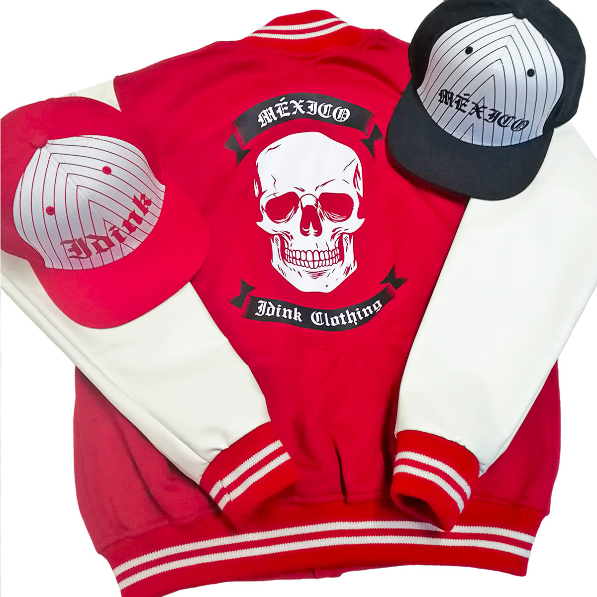 jacket varsity roja red