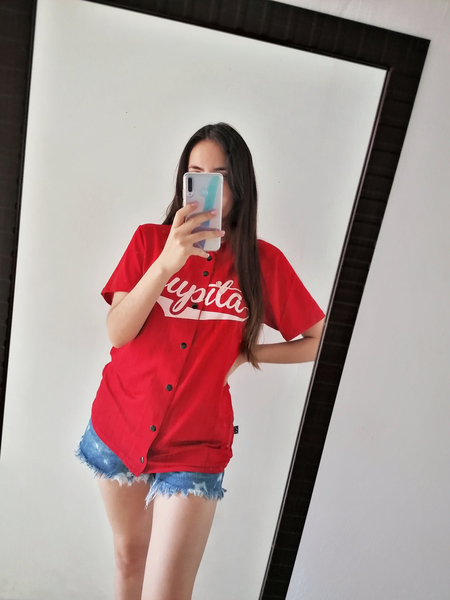 jersey beisbol rojo dama mexico gdl personalizable