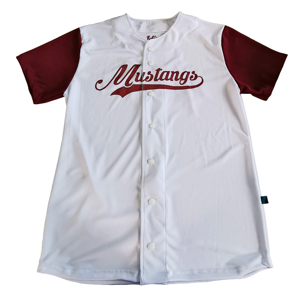 jersey beisbol blanco y tinto hombre estampado personalizado
