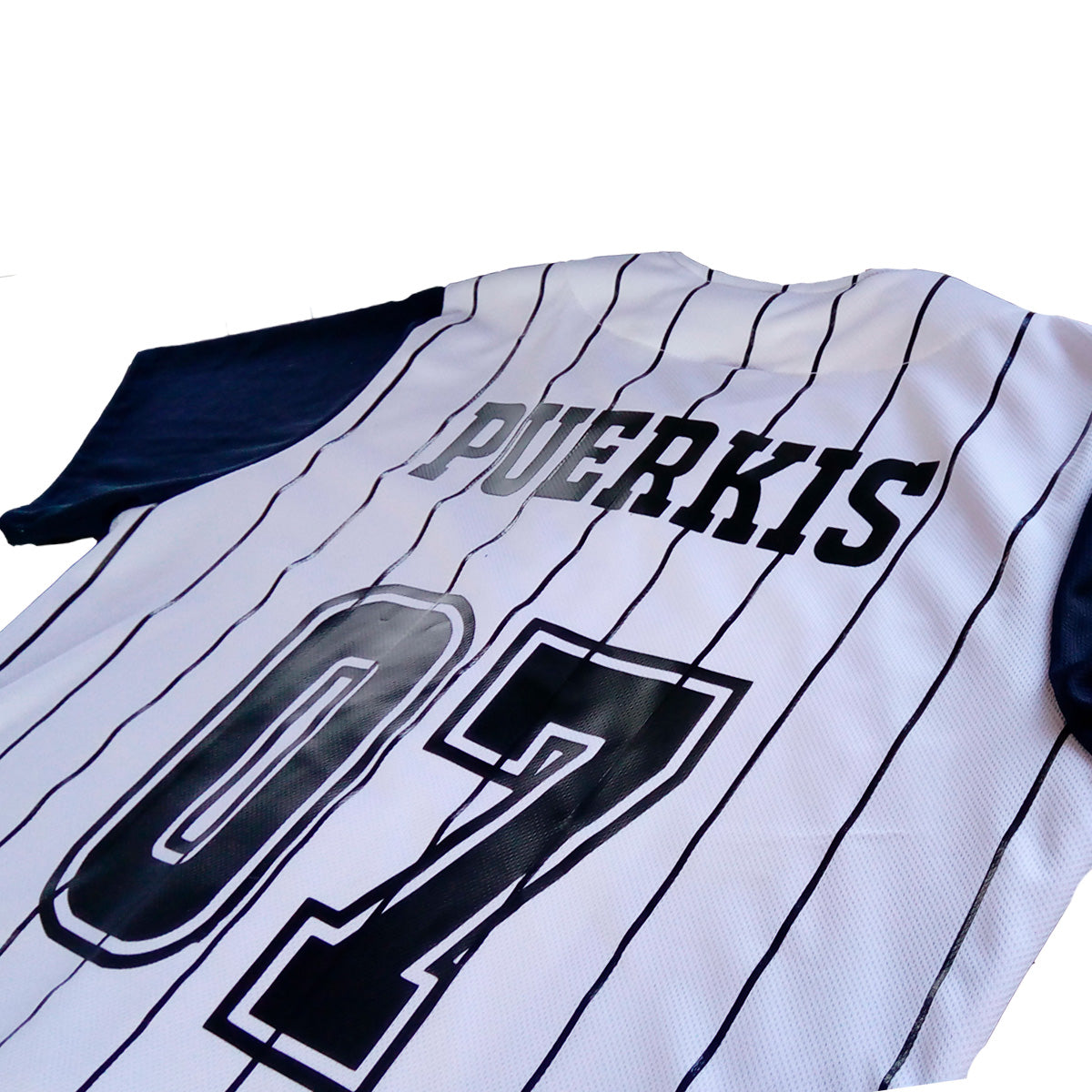 jersey rayado blanco azul marino personalizado guadalajara