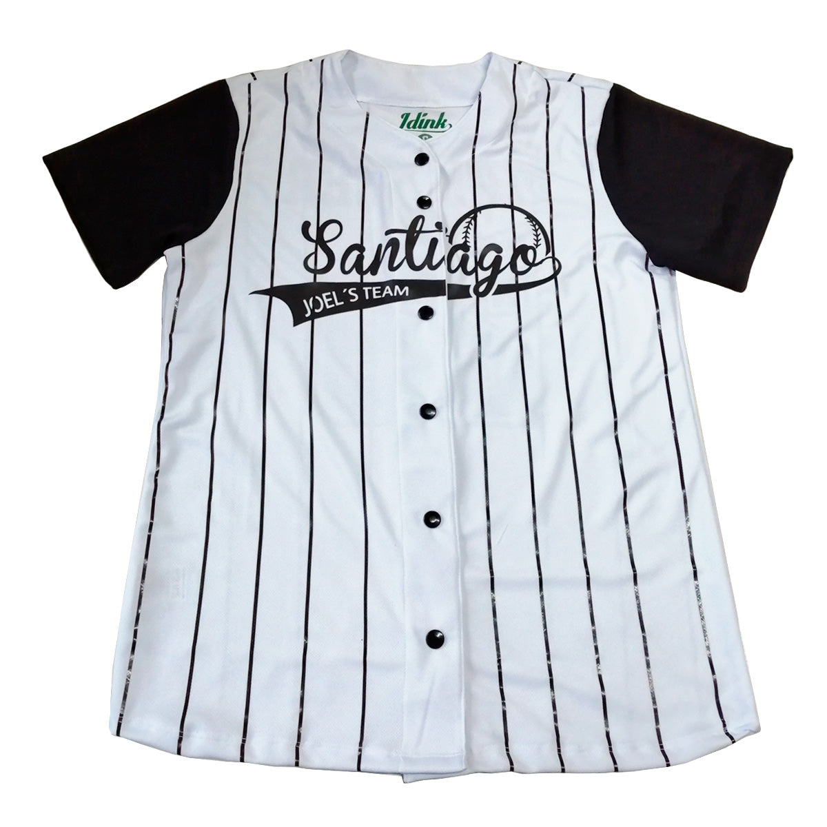 jersey beisbol rayado blanco negro