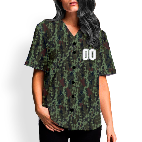 jersey beisbol camuflaje militar personalizado