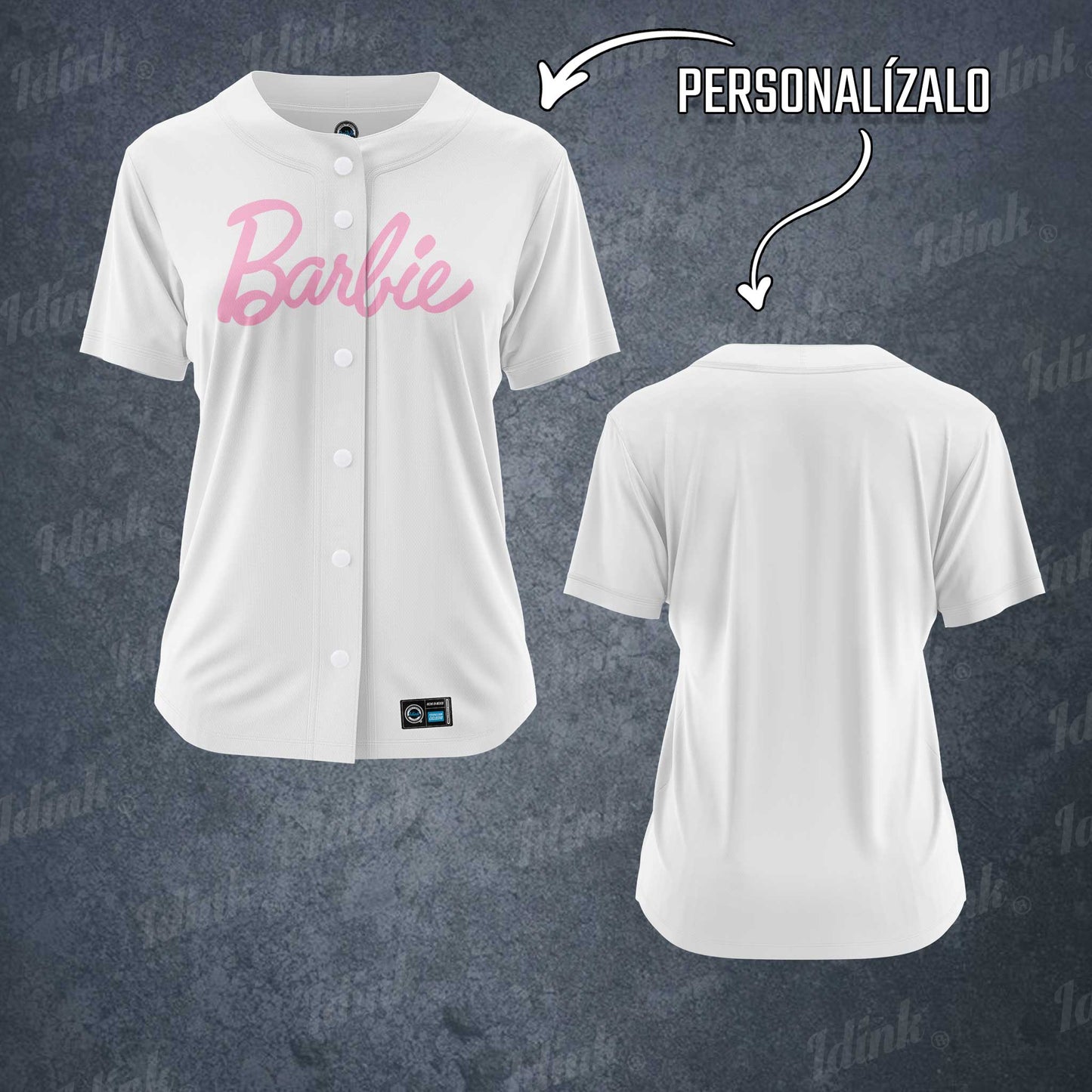 Jersey Béisbol BARBIE Personalizable Dama