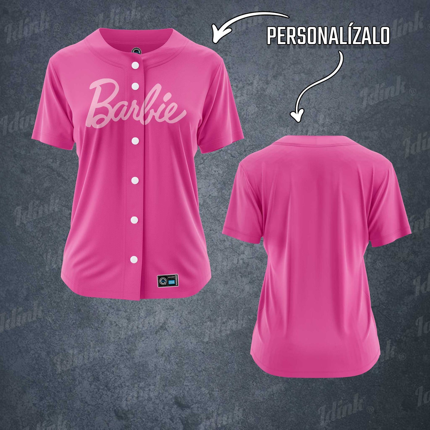 Jersey Béisbol BARBIE Personalizable Dama