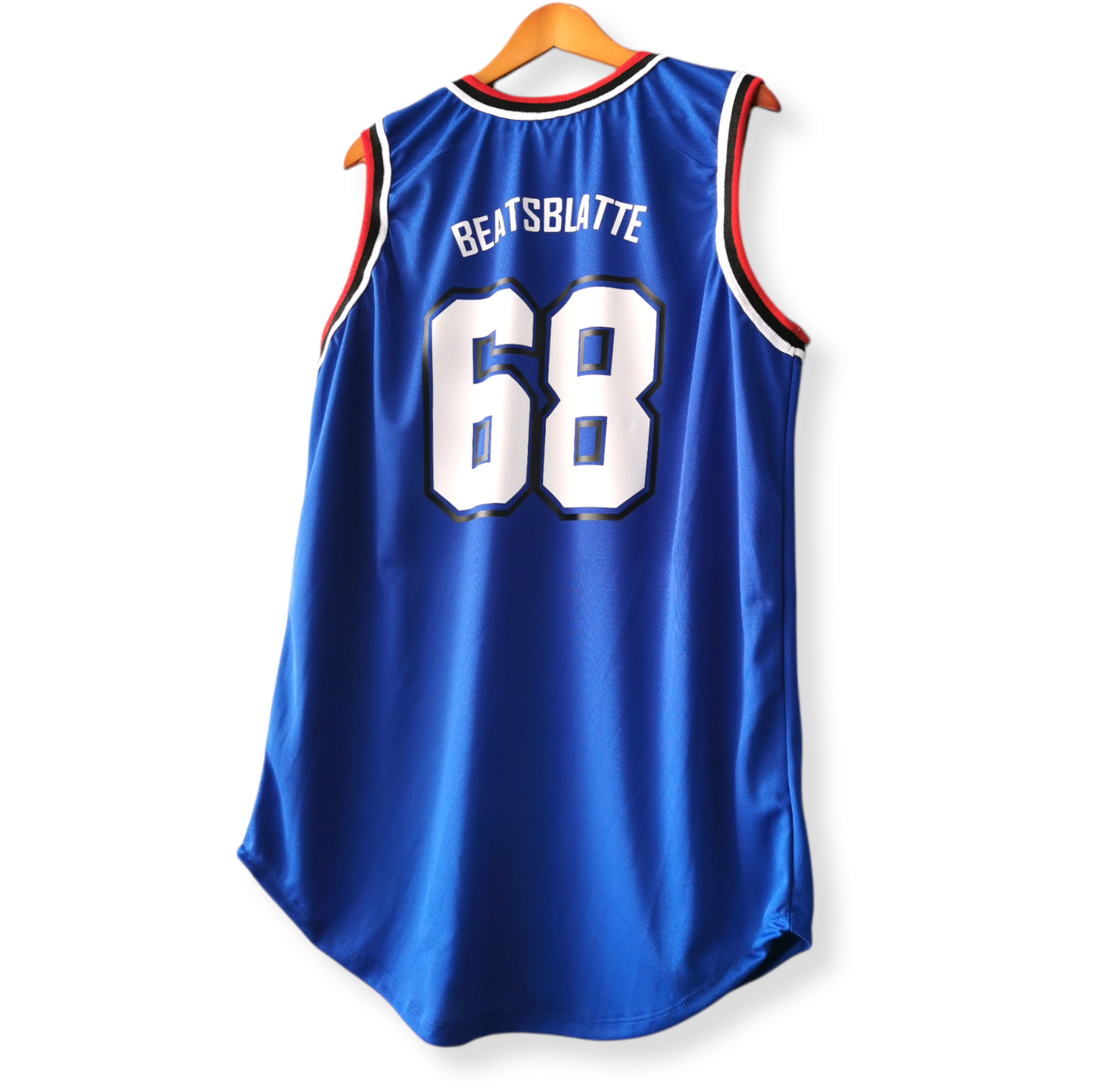 playera basketbol azul