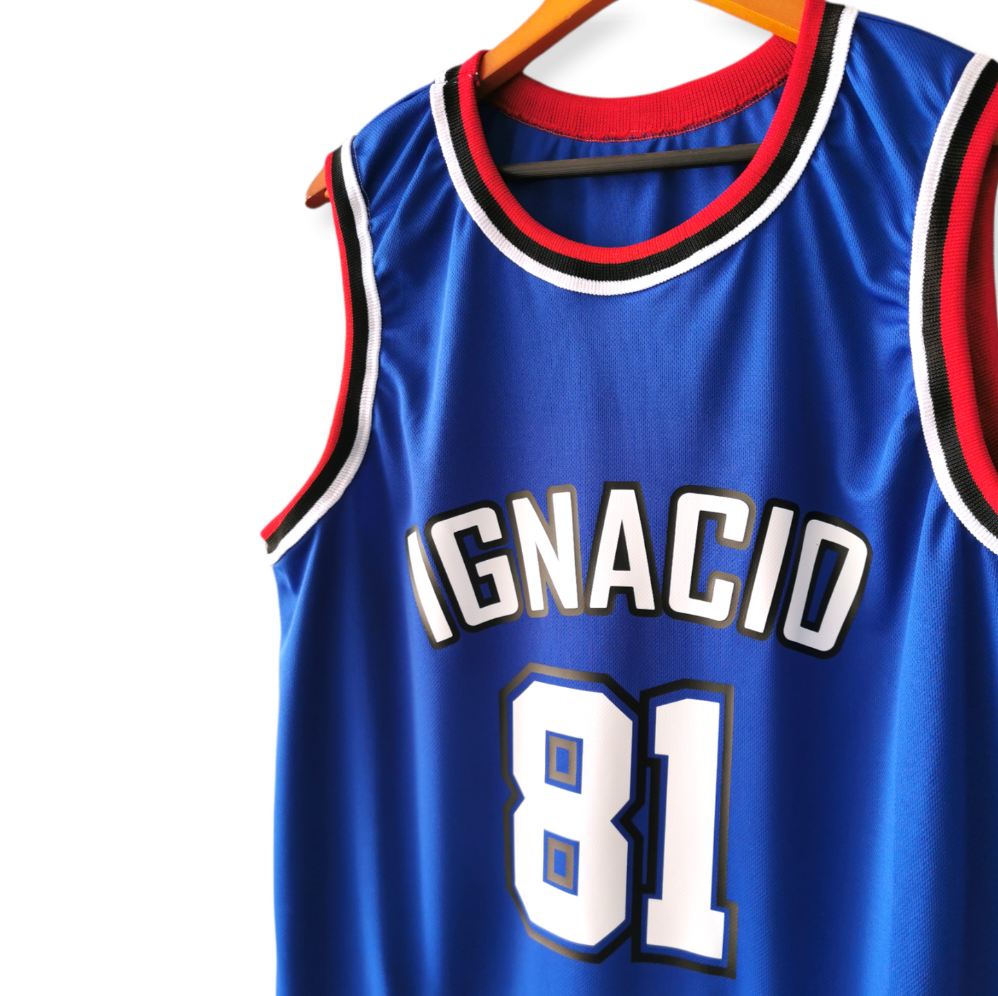 playera basquetbol azul personalizado