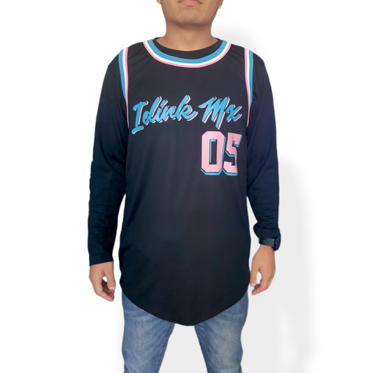 playera basquetbol basket negro miami hombre