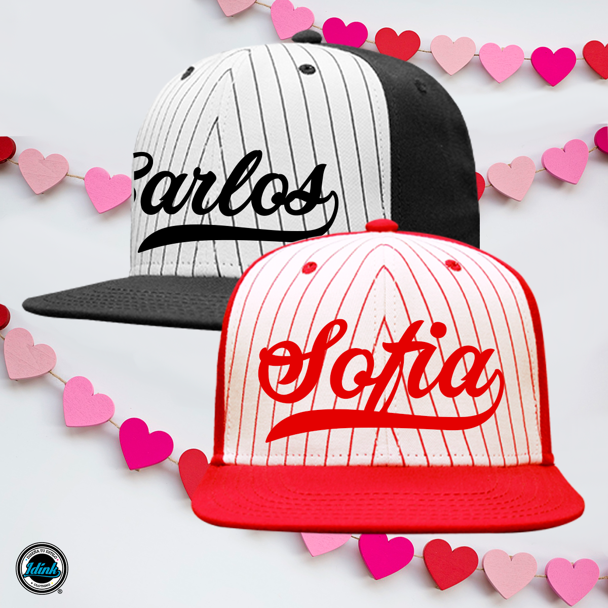 Gorras Personalizadas San Valentín Pareja