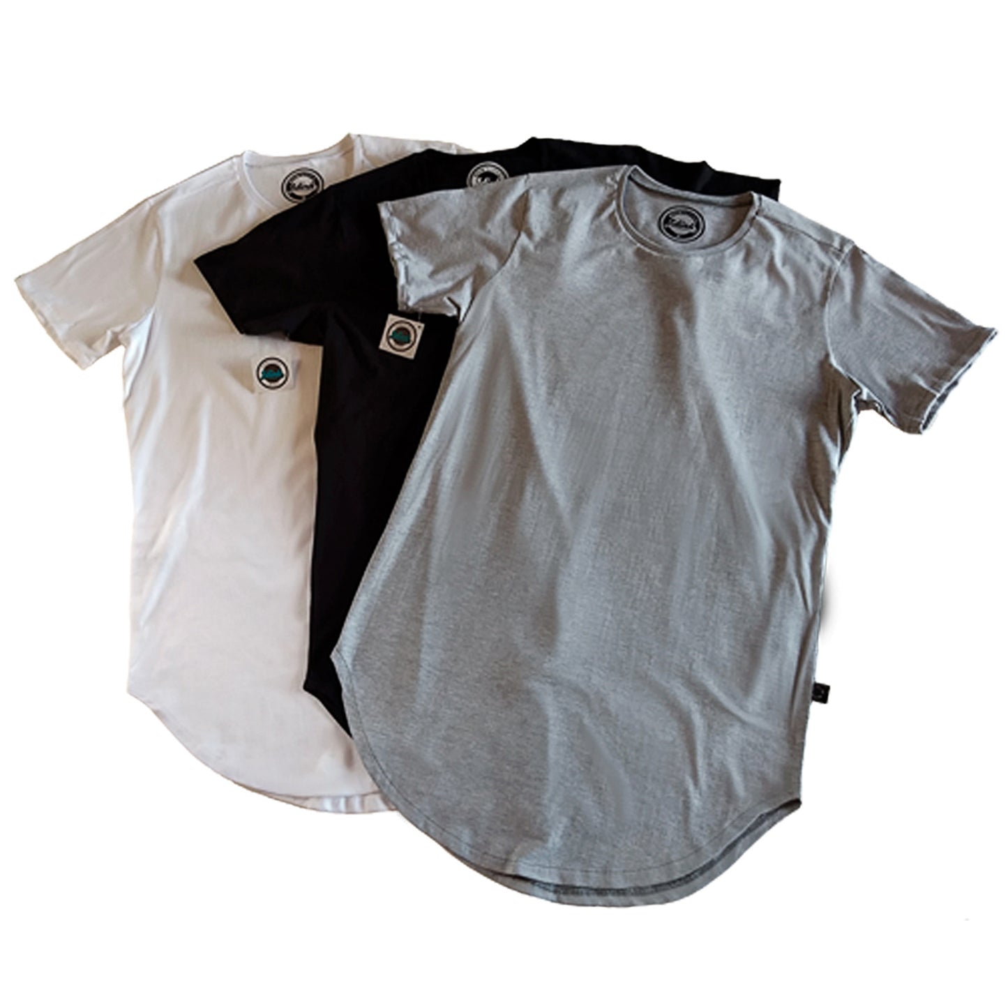 playera camisa caballero algodon blanca negra gris