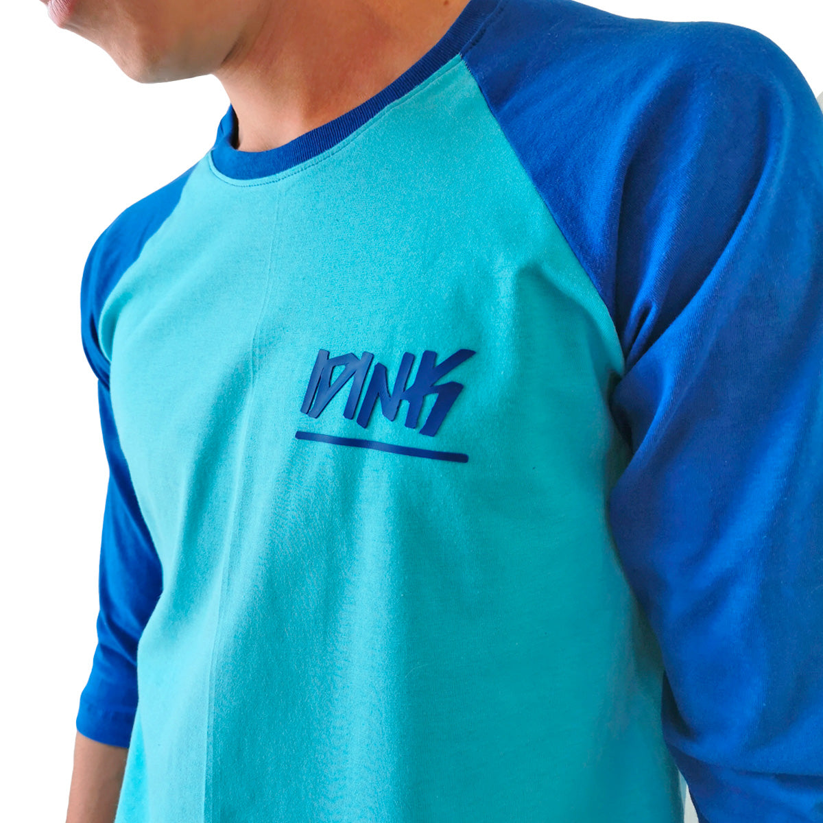 Playera Raglan Long Fit Swag Curva IDINK Azul