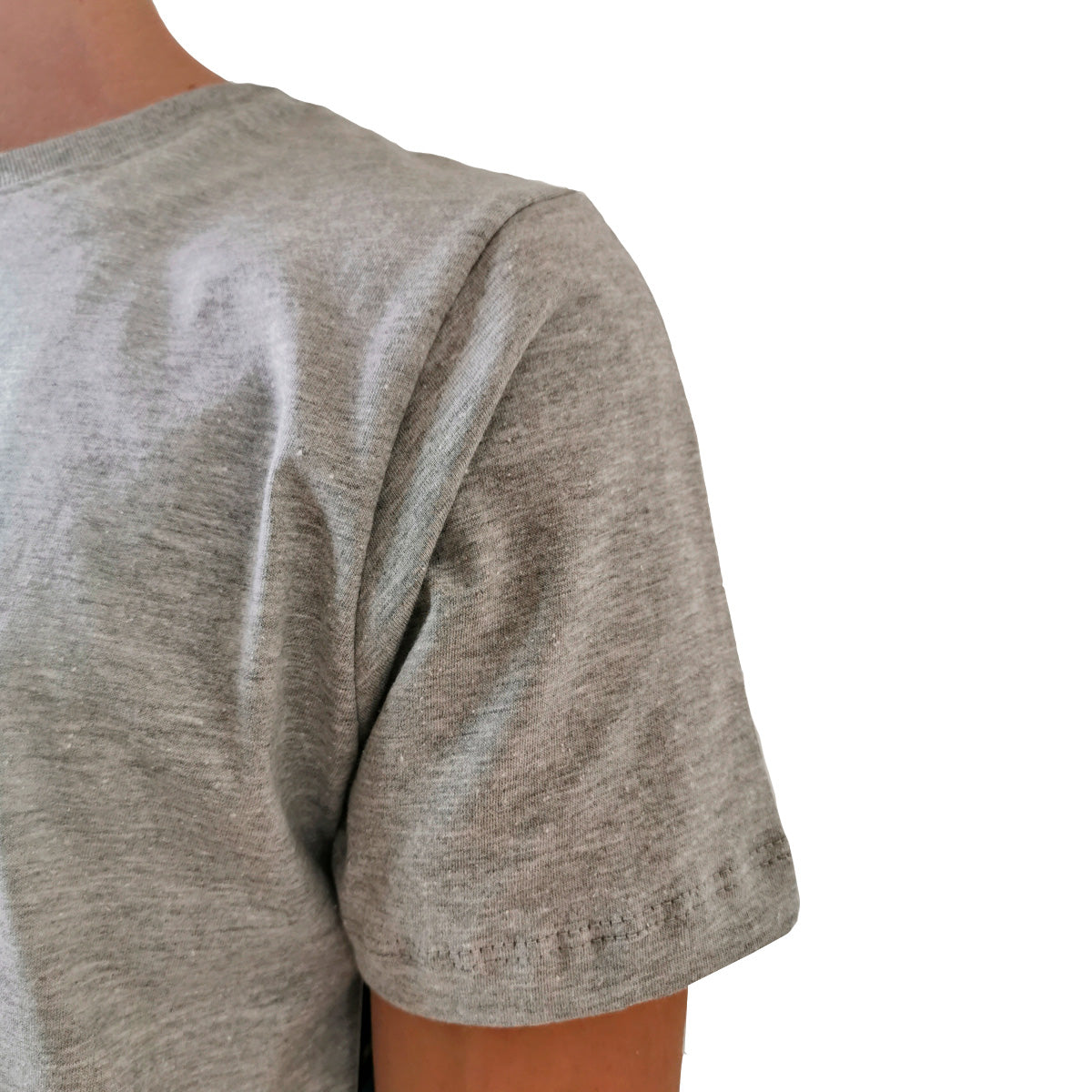 Playera Long Fit Swag Recta Gris