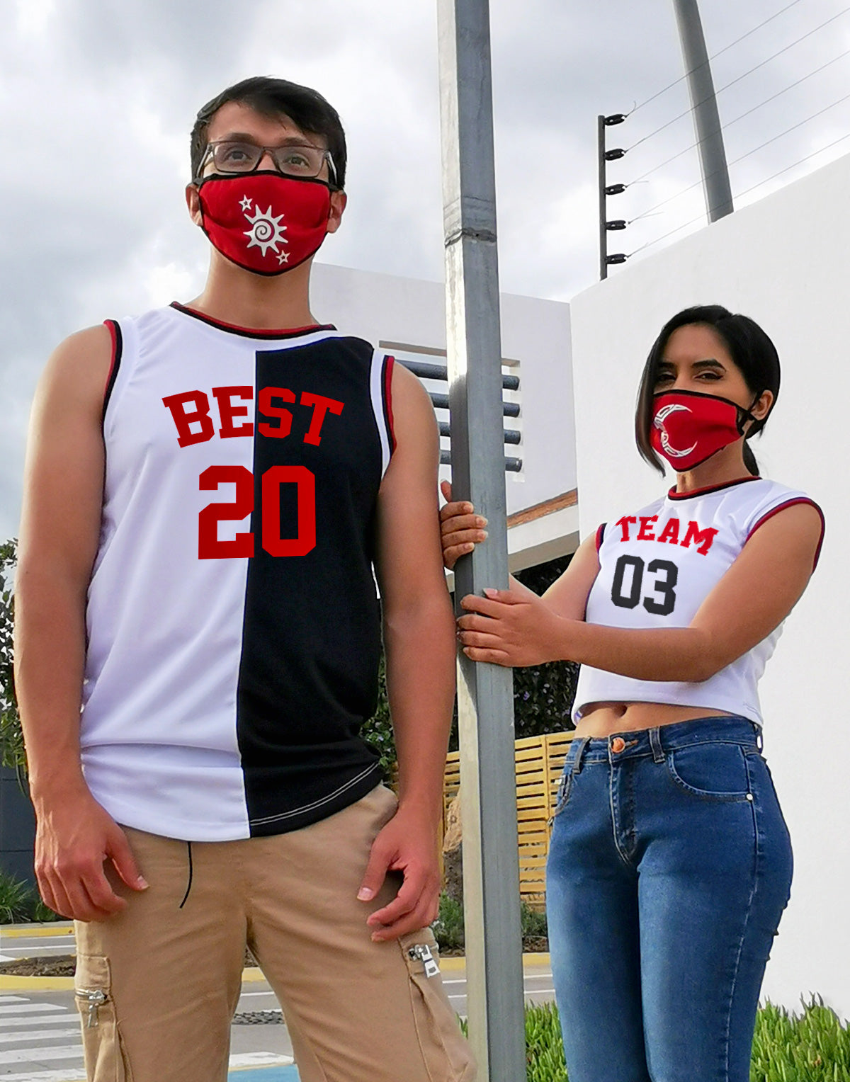 playeras de pareja basquet
