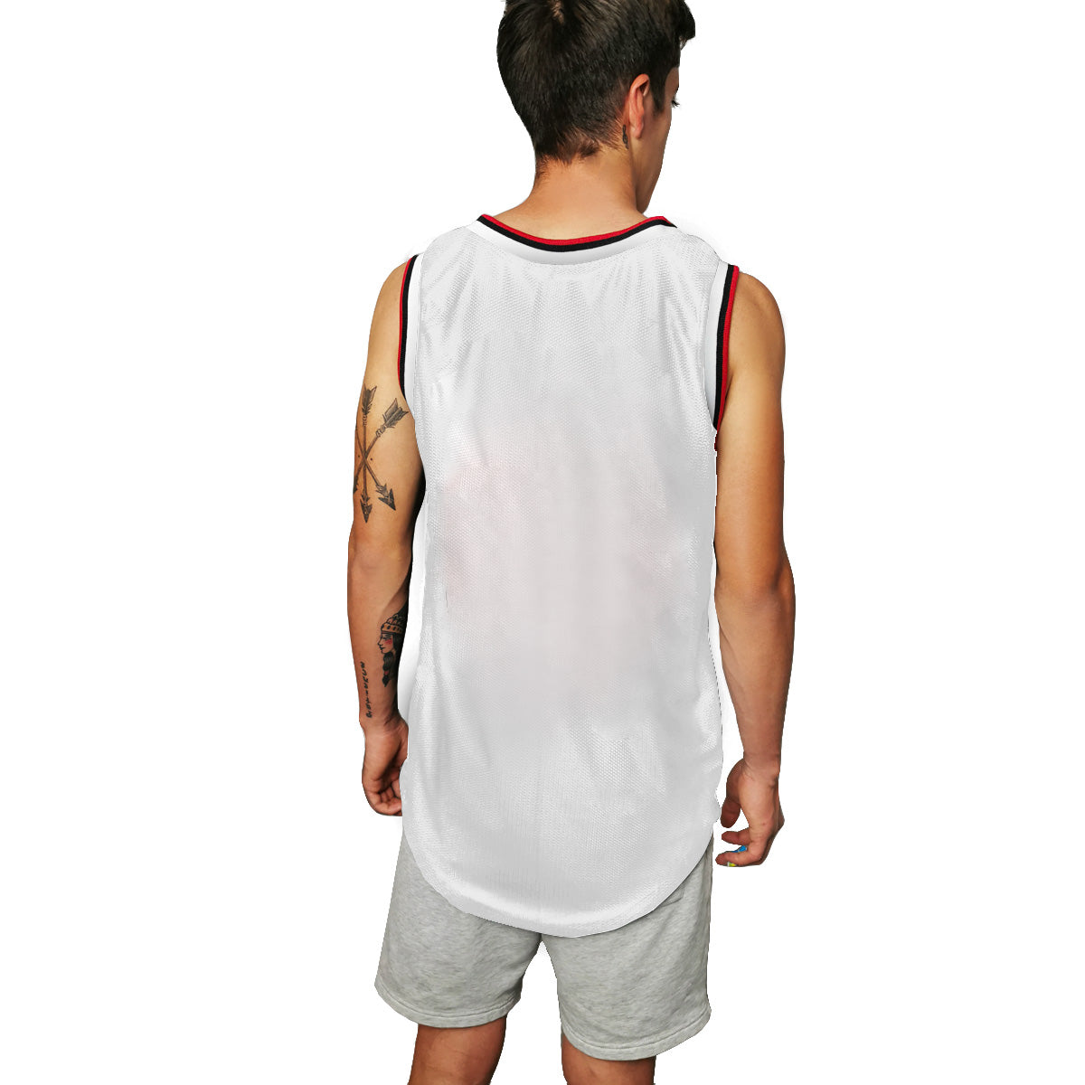 jersey basquetbol blanco hombre