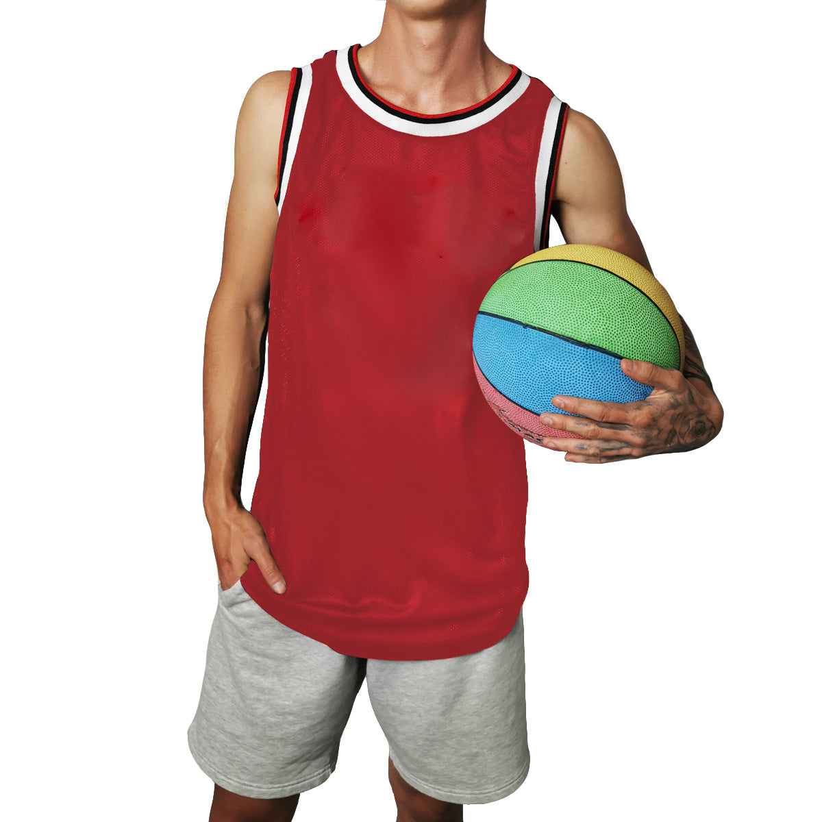 jersey basquetbol rojo