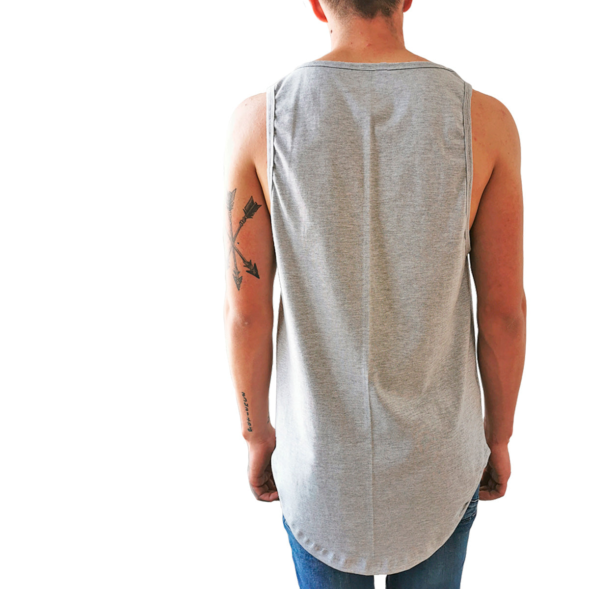 tank top playera hombre gris
