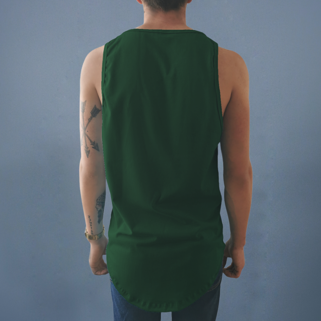 tank top hombre verde