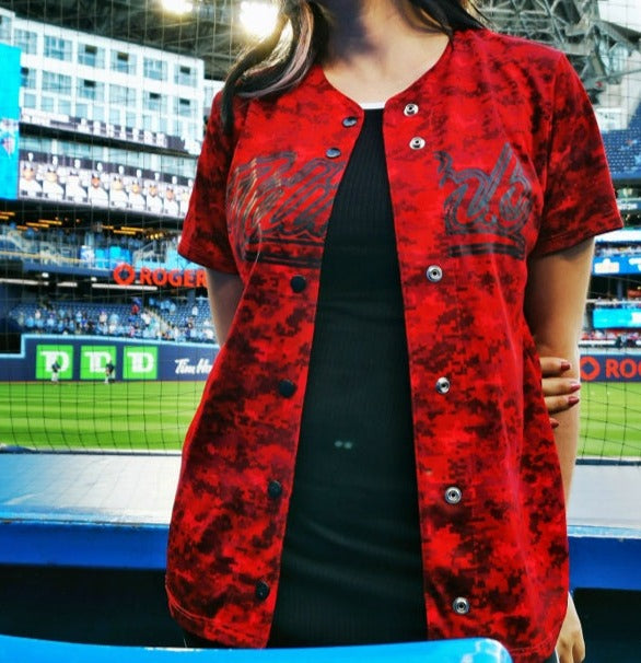 jersey beisbol dama rojo