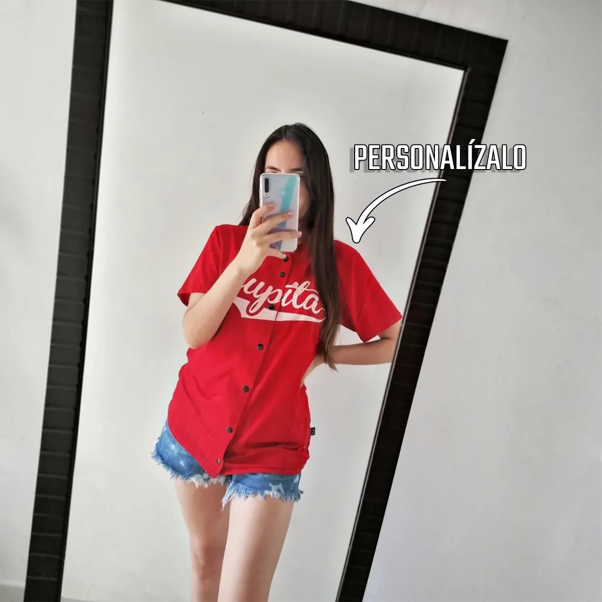camisola-beisbol-para dama personalizable