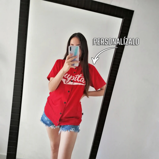 camisola-beisbol-para dama personalizable