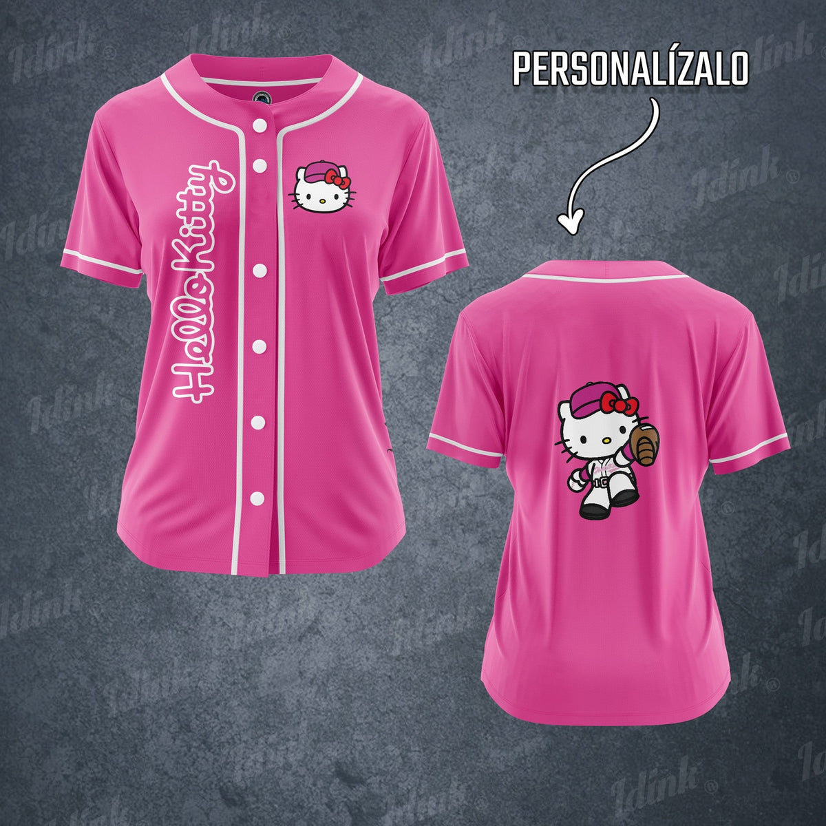 JERSEY BEISBOL HELLO KITTY SANRIO PERSONALIZABLE