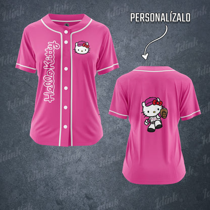 JERSEY BEISBOL HELLO KITTY SANRIO PERSONALIZABLE