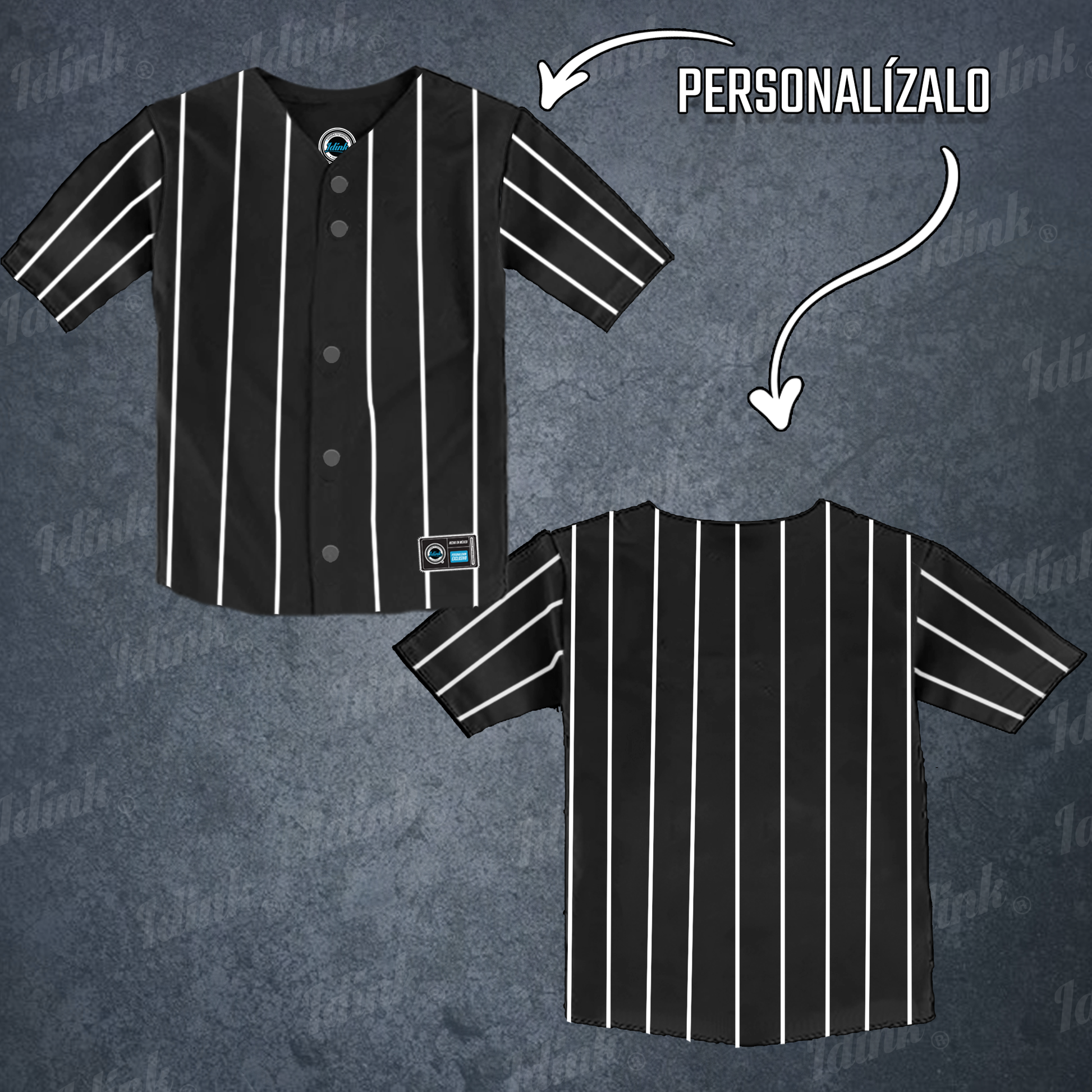 JERSEY BEISBOL INFANTIL RAYADO, CAMISOLA BEISBOL PARA NIÑO RAYADO, JERSEY PERSONALIZADO PARA NIÑO