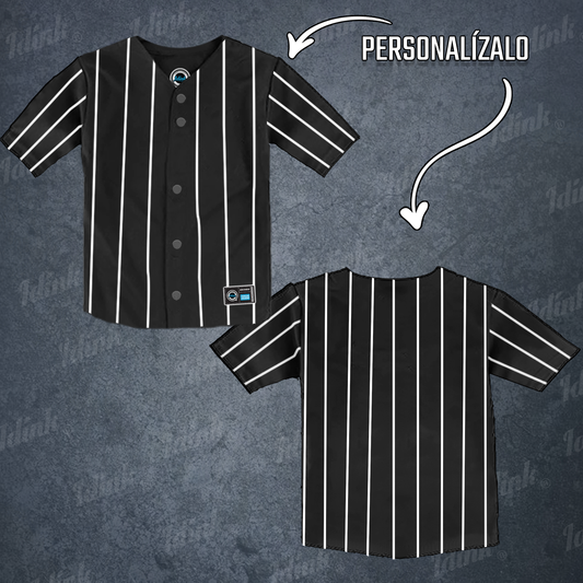 JERSEY BEISBOL INFANTIL RAYADO, CAMISOLA BEISBOL PARA NIÑO RAYADO, JERSEY PERSONALIZADO PARA NIÑO
