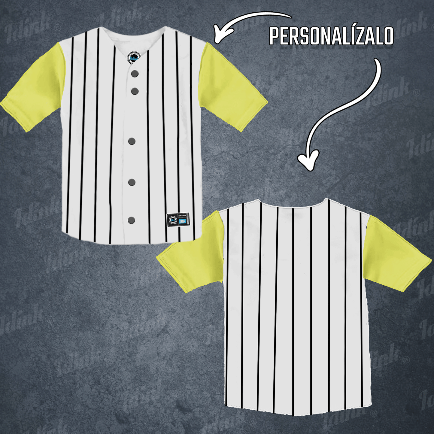 Jersey Béisbol Rayado Mangas Combinables Personalizado KIDS