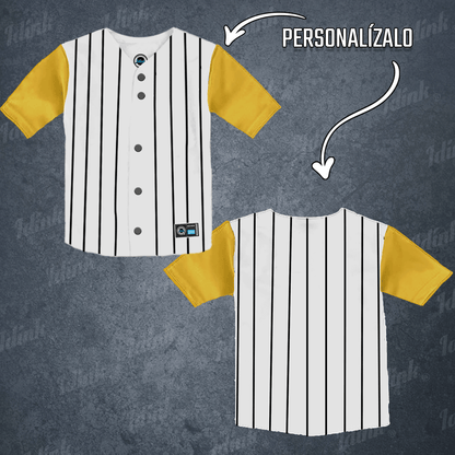 Jersey Béisbol Rayado Mangas Combinables Personalizado KIDS