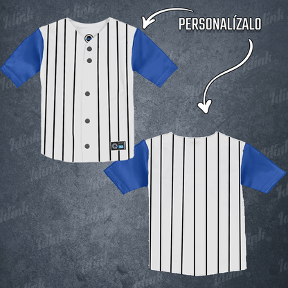 Jersey Béisbol Rayado Mangas Combinables Personalizado KIDS