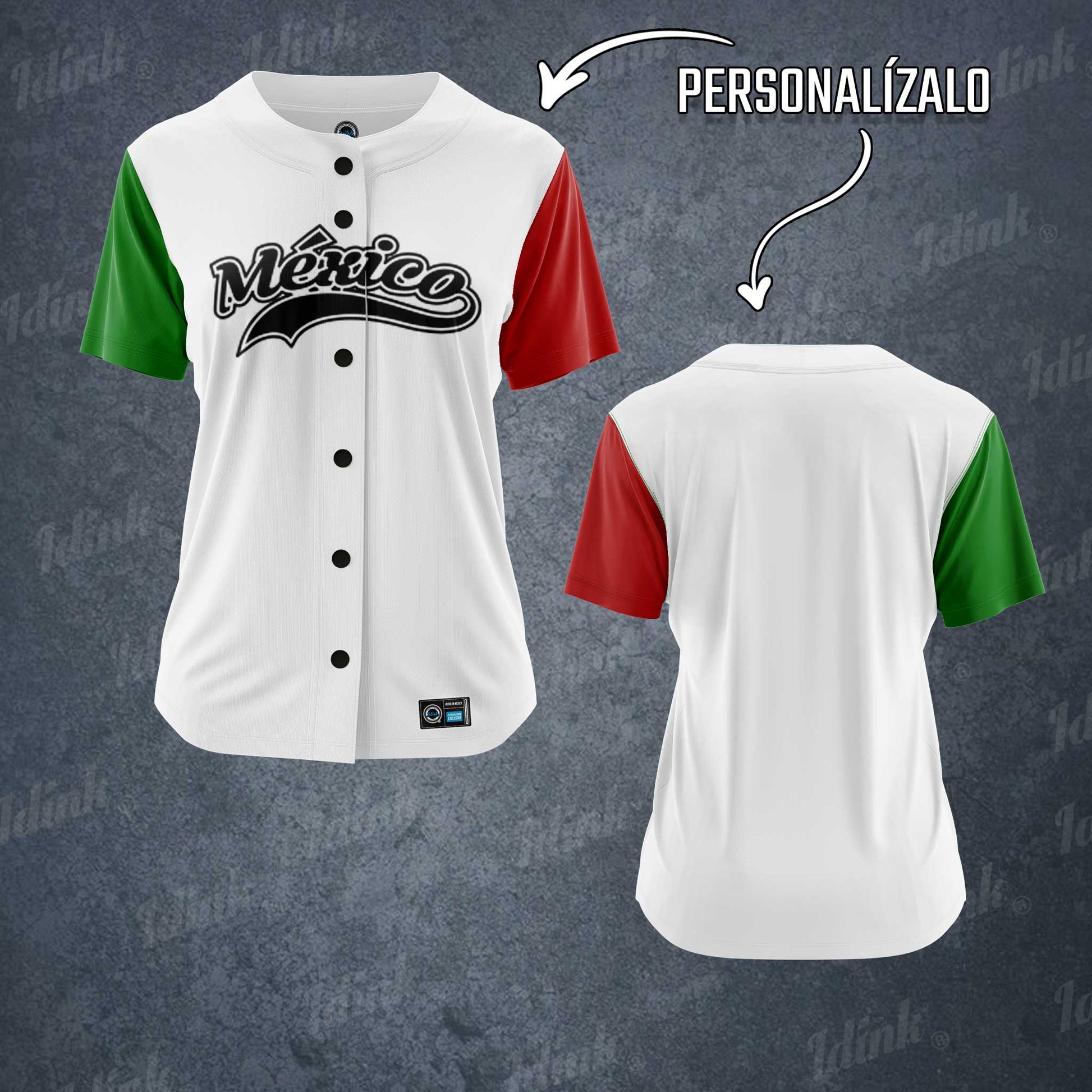 Jersey México Béisbol Personalizable Dama Idink Clothing