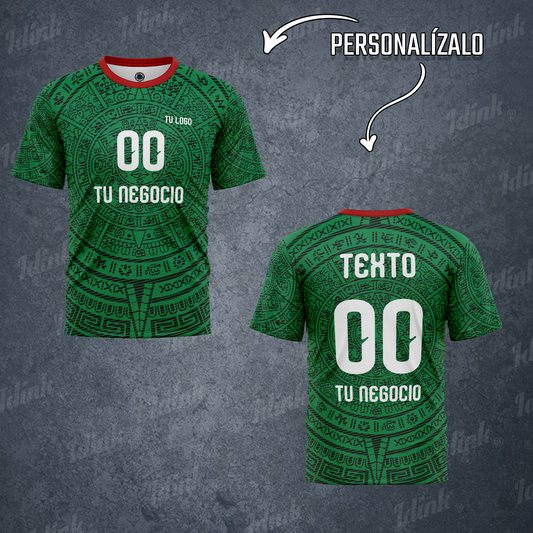 PLAYERA MEXICO MUNDIAL PERSONALIZABLE