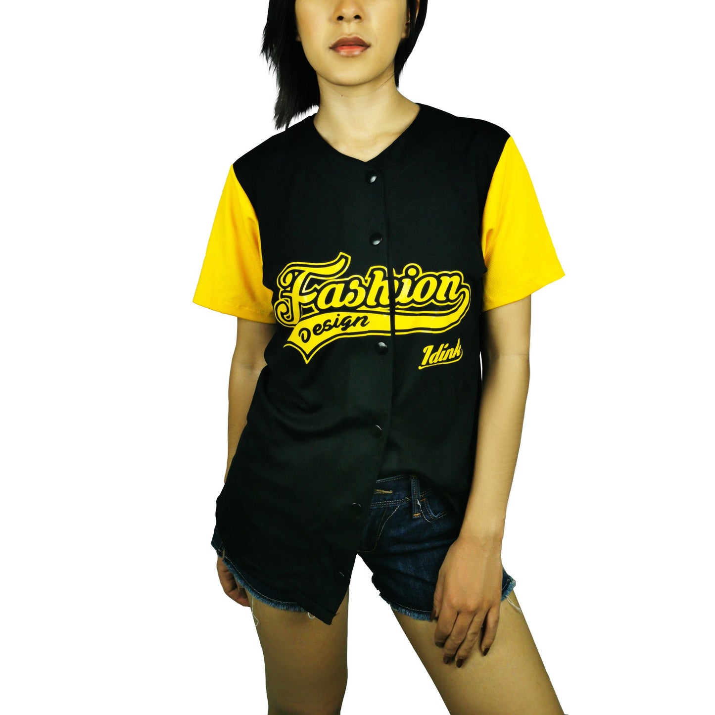 jersey beisbol para equipos dama negro