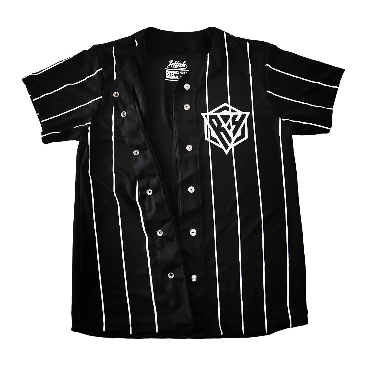 jersey beisbol negro rayado