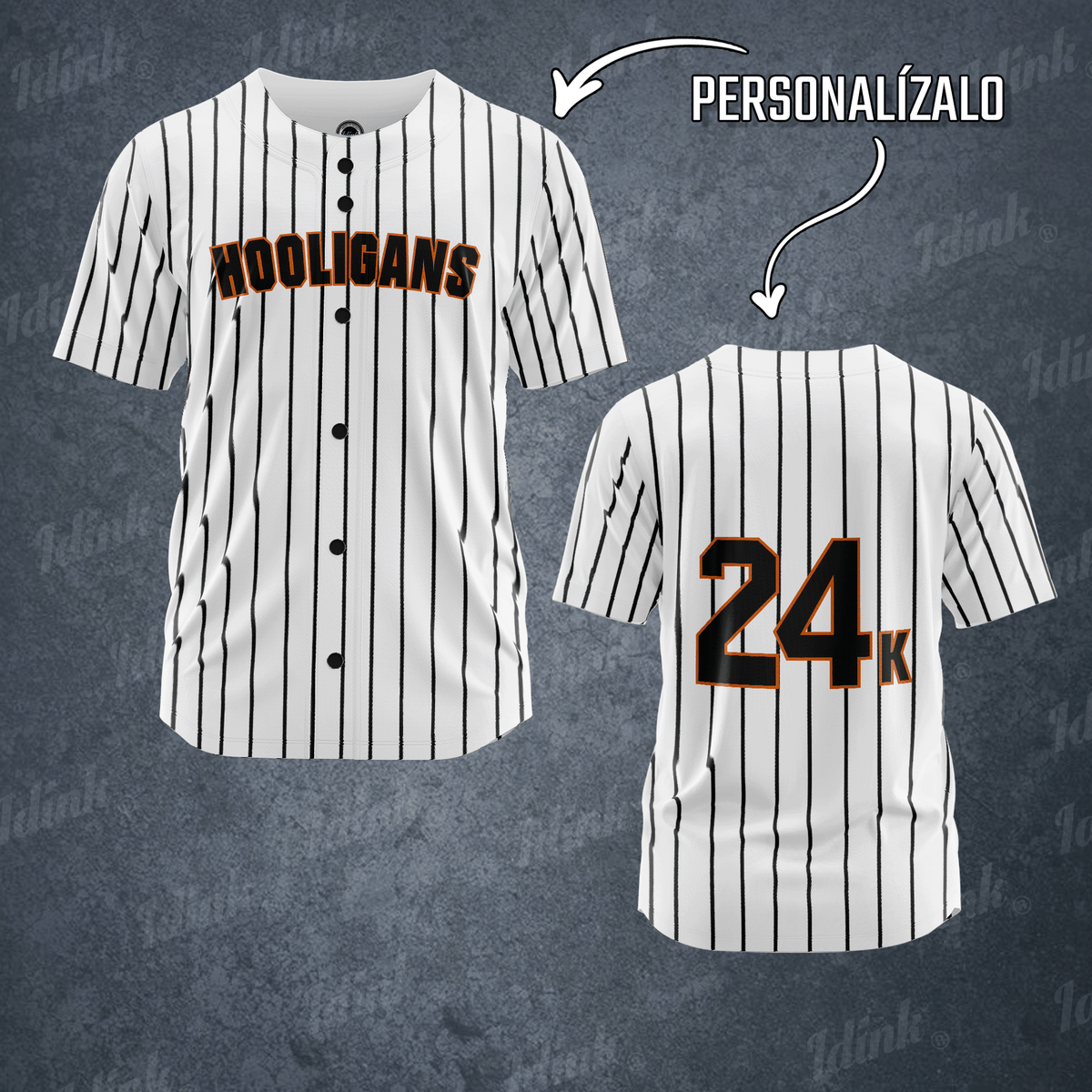 Jersey Béisbol Rayado Hooligans – Idink Clothing