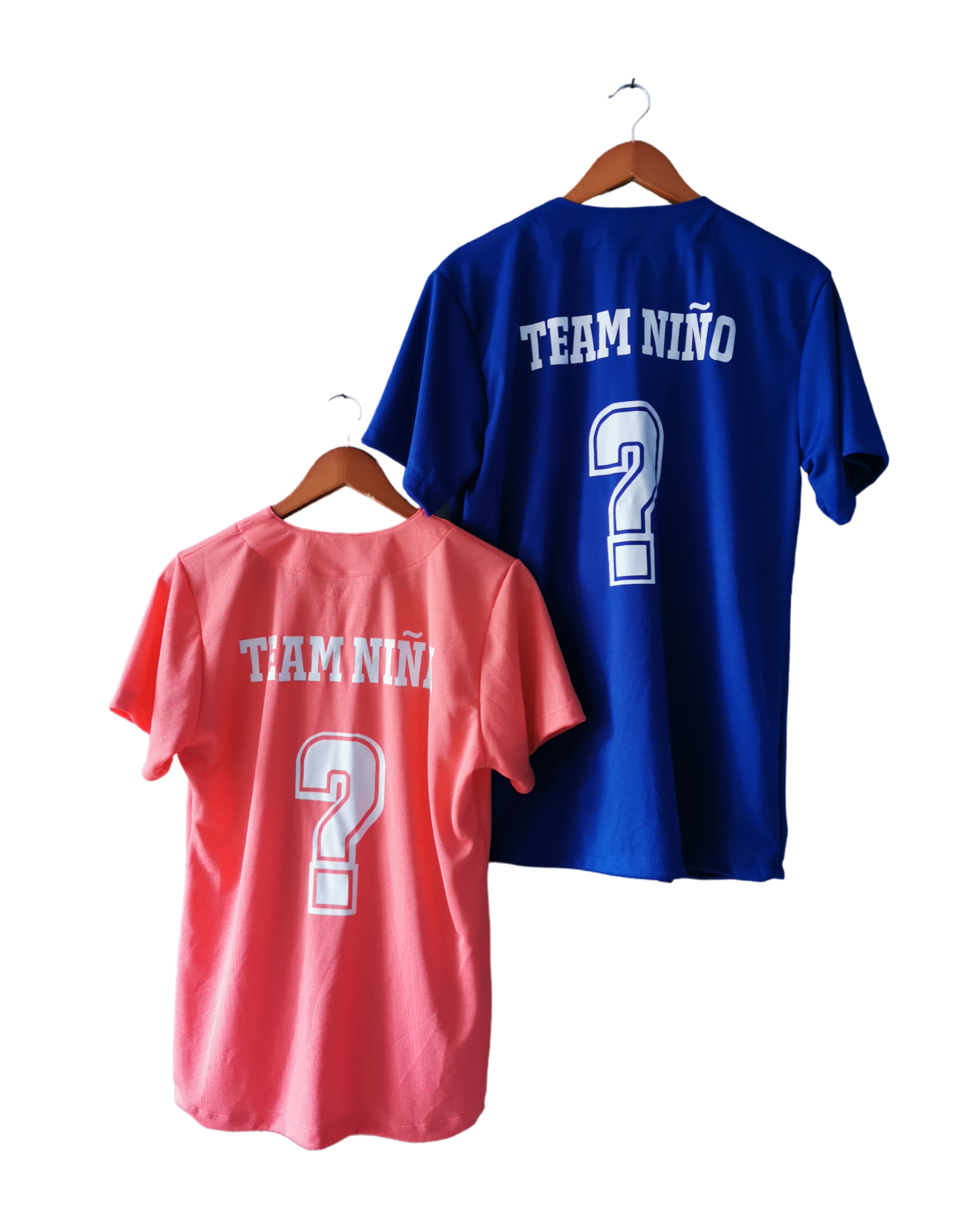 jersey beisbol pareja rosa y azul