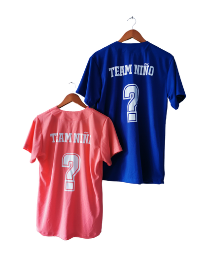 jersey beisbol pareja rosa y azul