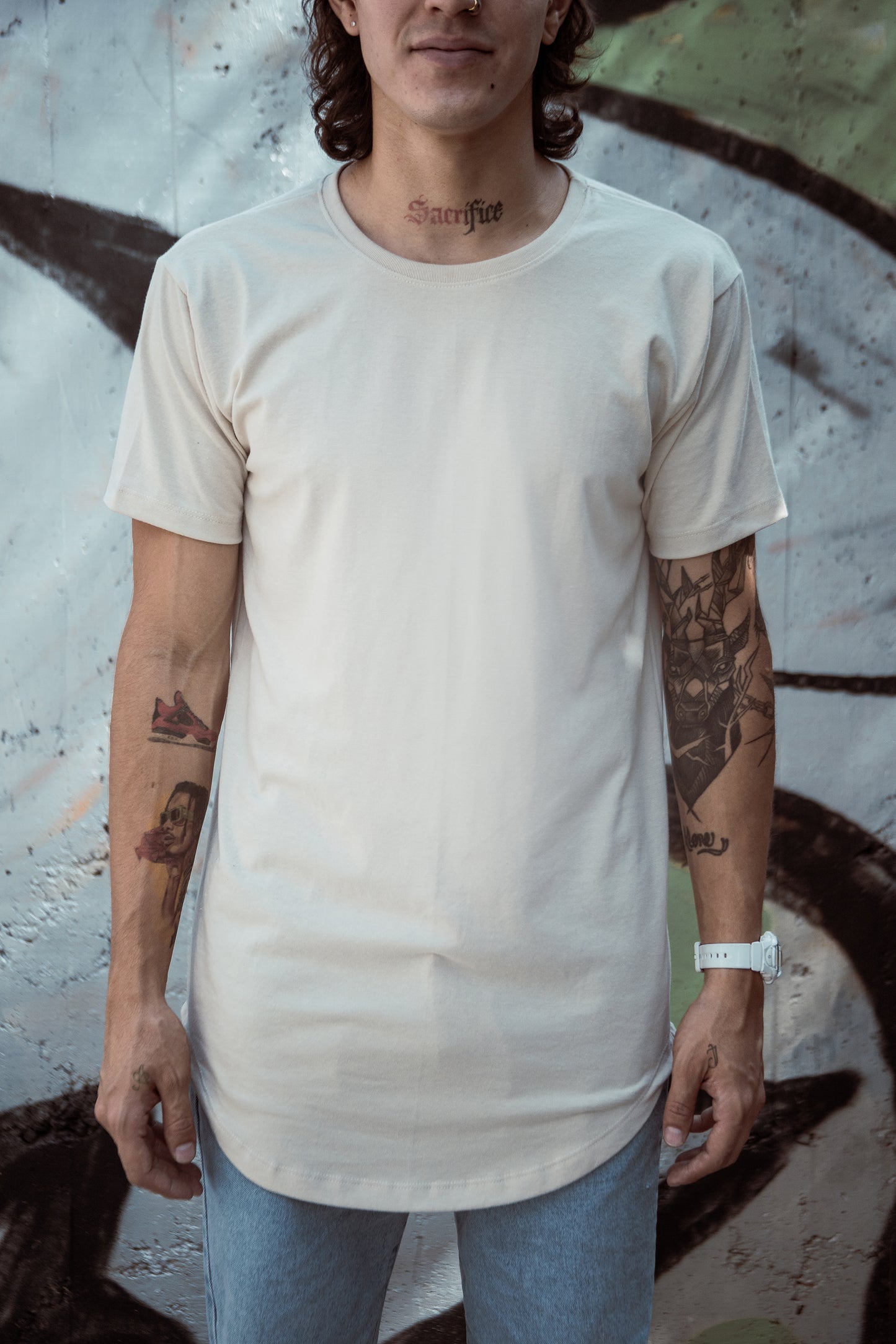 Kit 3 Playeras Long Fit Swag Curva Caballero