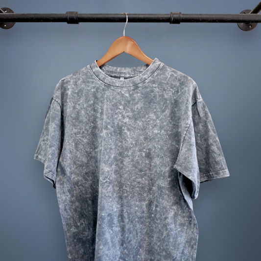 OVERSIZE GRIS ACID WASH