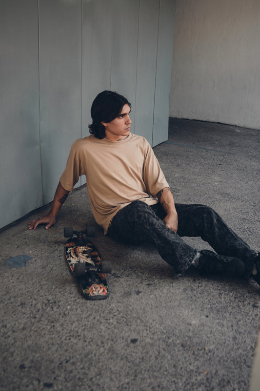 PLAYERA OVERSIZED CAQUI, Camisetas Oversize, Ropa Oversize, Playeras Holgadas, Playeras de Algodon, Ropa Urbana, Street Wear, Tshirt Oversize